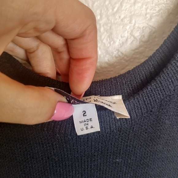 St. John evening Santana knit sleeveless elastic waist pencil dress sz 2 - Picture 2 of 9